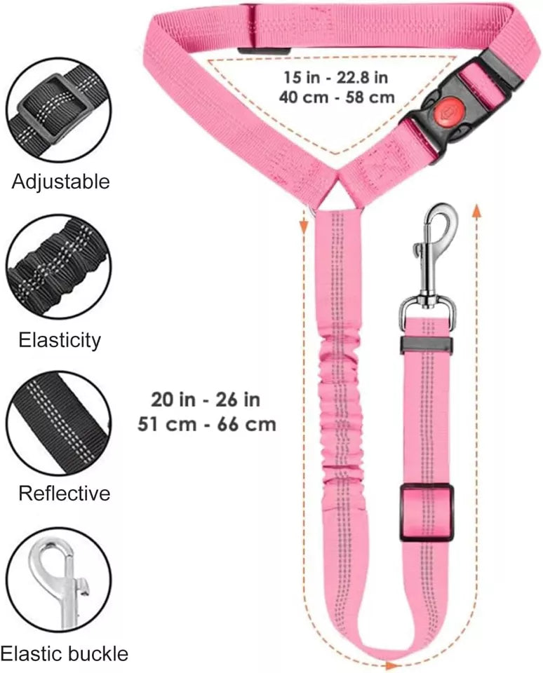 ANTI SHOCK Dog SEAT BELT pet Travel Car Safety Harnesses Lead Restraint Strap