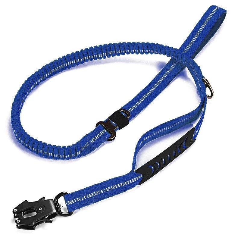 Heavy Duty Dog Leash Tactical 4-6FT No Pull Bungee Dog Leash with Quick Release